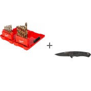 Набор сверл по металлу Milwaukee HSS-G + Нож HARDLINE™ в подарок!