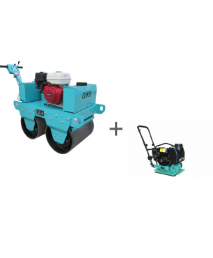 Вибротрамбовочная машина GIKS GVR-500H + Виброплита GIKS PC60DSET в подарок!