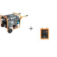 Генератор бензиновый Villartec GG7300ЕВС, 6,5 кВт + Блок автоматики для генератора в подарок!