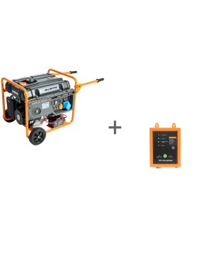 Генератор бензиновый Villartec GG7300ЕВС, 6,5 кВт + Блок автоматики для генератора в подарок!