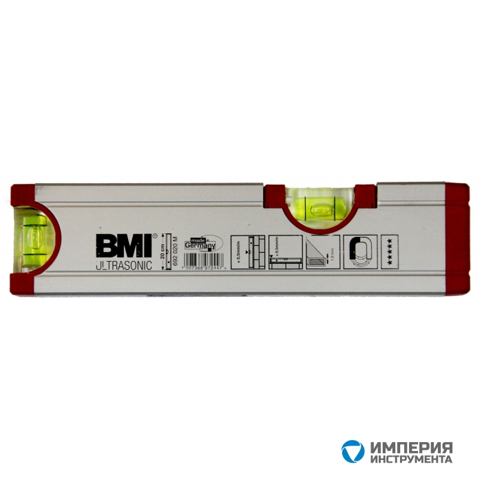 Уровень BMI ULTRASONIC 120 CM (со шкалой)