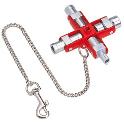 Универсальный ключ для строительства для распространенных шкафов и систем запирания KNIPEX KN-001106