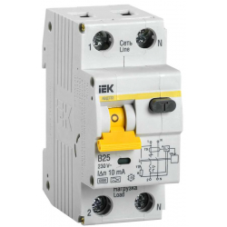 Автоматический выключатель дифференциального тока IEK АВДТ32 B25 10мА