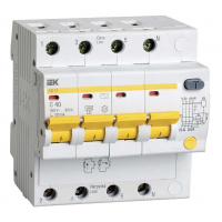 Дифференциальный автоматический выключатель IEK АД14 4Р 40А 100мА