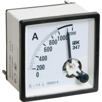 Амперметр аналоговый IEK Э47 300/5А класс точности 1,5 72х72мм