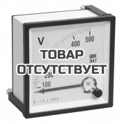 Вольтметр аналоговый IEK Э47 500В класс точности 1,5 72х72мм