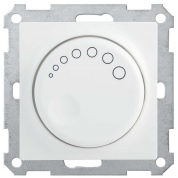 Светорегулятор поворотный с индикацией IEK СС10-1-1-Б 600Вт BOLERO белый