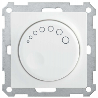 Светорегулятор поворотный с индикацией IEK СС10-1-1-Б 600Вт BOLERO белый
