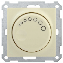 Светорегулятор поворотный с индикацией IEK СС10-1-1-Б 600Вт BOLERO кремовый