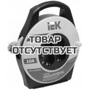 Катушка IEK УК10 с термозащитой 4 места 2P+PE/10м 3х1,0мм2 INDUSTRIAL