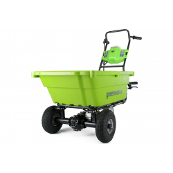 Тележка садовая самоходная 106 л G-MAX 40V GREENWORKS G40GC с АКБ 5 Ач и ЗУ