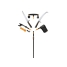 Черенок алюминиевый телескопический L 220-400см OneClick FISKARS