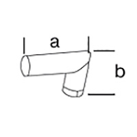 Угловой адаптер Leister, насаживается (a x b ), длина колен 175 х 175 мм 107.269 LEISTER