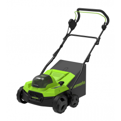 Аэратор-скарификатор аккумуляторный GREENWORKS GD40SC38IIK4 c 1хАКБ 4Ач и ЗУ