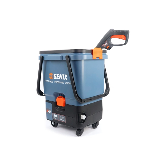 Мойка высокого давления аккумуляторная 40V SENIX HPWX2-M2-EU 2X2 70бар с 2 АКБ 4Ач и ЗУ
