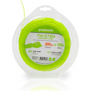 Леска витая 2,4 мм 30 м для триммеров GREENWORKS