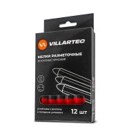 Мелки красные VILLARTEC (12шт.)