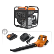 Генератор бензиновый инверторный VILLARTEC GI328 + Воздуходувка аккум. BA20 (с 1 Аккум. 2 Ач. и ЗУ) в подарок!