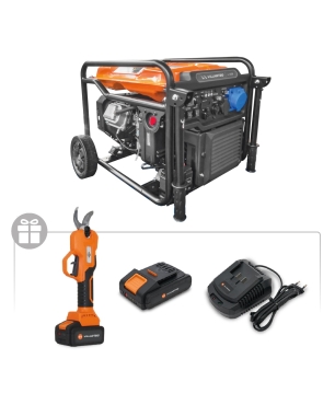 Генератор бензиновый инверторный VILLARTEC GI608, 6,0 кВт + Секатор аккум. SS20 (с 1 Аккум. 2 Ач. и ЗУ) в подарок!