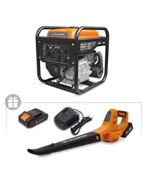 Генератор бензиновый инверторный VILLARTEC GI358 + Воздуходувка аккум. BA20 (с 1 Аккум. 2 Ач. и ЗУ) в подарок!