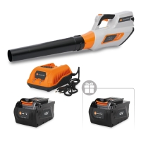 Аккумуляторная воздуходувка VILLARTEC BA40 SET: AM402 + AC402 ( +1 Аккум. 2Ач в подарок!)