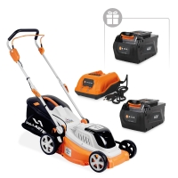 Аккумуляторная газонокосилка VILLARTEC MA4043 SET: AM402 + AC402 ( +1 Аккум. 2Ач в подарок!)