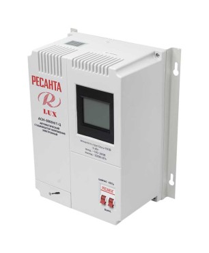 Однофазный цифровой настенный стабилизатор напряжения Ресанта АСН-5000Н/1-Ц (Уценка)