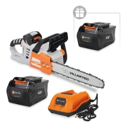 Аккумуляторная цепная мотопила VILLARTEC SА40 SET: AM402 + AC402 ( + 1 Аккум. 2Ач в подарок!)