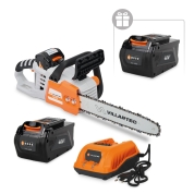 Аккумуляторная цепная мотопила VILLARTEC SА40 SET: AM405 + AC402 ( + 1 Аккум. 2Ач в подарок!)