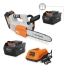 Аккумуляторная цепная мотопила VILLARTEC SА40T SET: AM402 + AC402 ( + 1 Аккум. 2Ач в подарок)