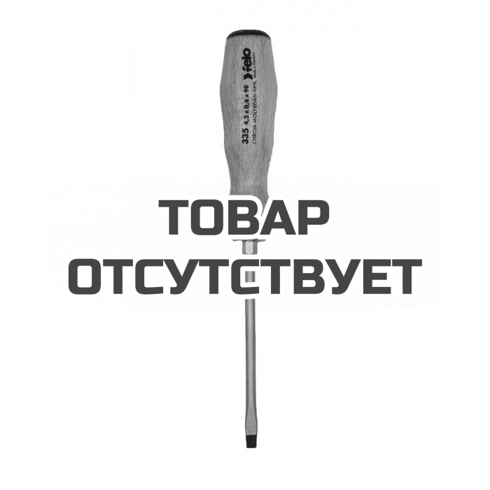 Отвертка Felo с деревянной рукояткой ударная SL 4,5Х0,8