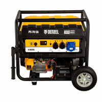 Генератор бензиновый Denzel PS 70 EA, 7.0 кВт, 230 В, 25 л, коннектор автоматики, электростартер