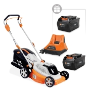 Аккумуляторная газонокосилка VILLARTEC MA4043 SET: AM405 + AC405 ( +1 Акку 2Ач в подарок!)