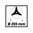 Нож для косы трехлопастный для AGILLO 36/255 BL Einhell 3405082