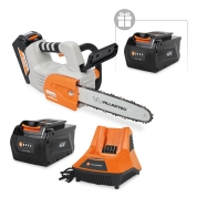 Аккумуляторная цепная мотопила VILLARTEC SА40T SET: AM402 + AC405 ( + 1 Акку 2Ач в подарок)