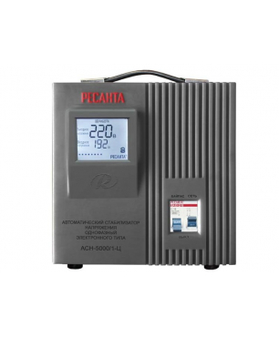 Однофазный стабилизатор напряжения электронного типа Ресанта АСН-5000/1-Ц
