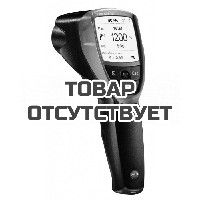 Высокотемпературный ИК-термометр с 4-х точечным лазерным целеуказателем (оптика 50:1) Testo 835-T2