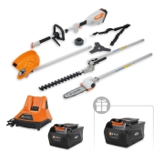Аккумуляторный КомбиМотор VILLARTEC KА40R(4в1) SET: AM402 + AC405 ( + 1 Акку 2Ач в подарок!)