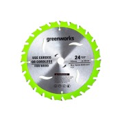 Диск пильный по дереву для циркулярной пилы 165x1.6x20 мм, 24T GreenWorks 2955707