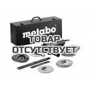 Угловая шлифовальная машина с плоским редуктором Metabo WEVF 10-125 Quick Inox Set