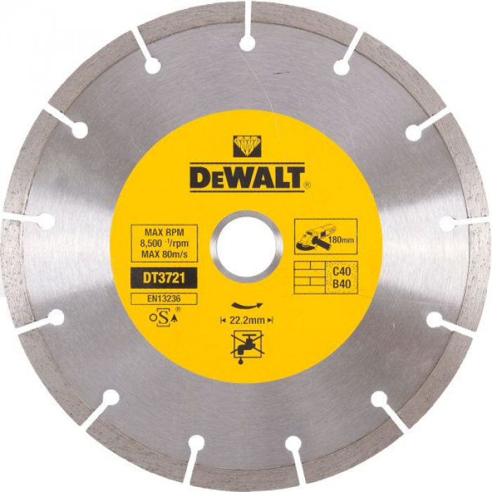 Алмазный круг сегментный универсальный DeWALT DT3721