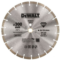 Алмазный круг сегментный универсальный 300/25.4 мм DeWALT DT40212