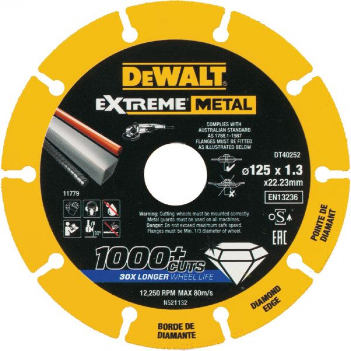 Алмазный диск отрезной DeWALT DT40252