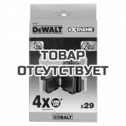 Набор сверл DEWALT HSS-Co DT4957, по металлу COBALT 5%, 1-13, 29 шт.