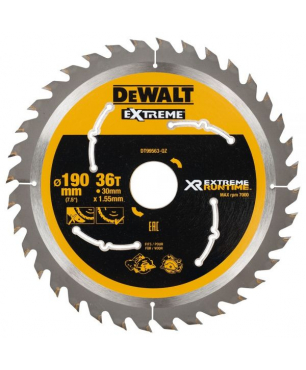 Пильный диск DeWALT EXTREME RUNTIME DT99563, 190/30 мм.