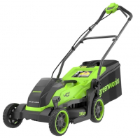 Газонокосилка аккумуляторная G-MAX 40V GREENWORKS GD40LM361 с АКБ 4Ач и ЗУ