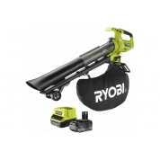 Бесщеточный садовый пылесос-воздуходувка Ryobi ONE+ 18В RY18BVXA-150