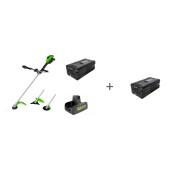 Комплект: Аккумуляторный триммер GREENWORKS TB201H, 82V, Зарядное устройство G82C2, Аккумулятор G82B5 + 2й АКБ в подарок