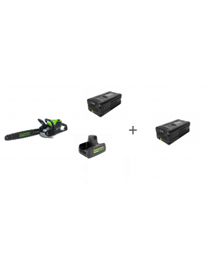 Комплект: Пила цепная аккумуляторная GD-82 82V GREENWORKS GD82CS51, Зарядное устройство G82C2, Аккумулятор G82B5 + 2й АКБ в подарок