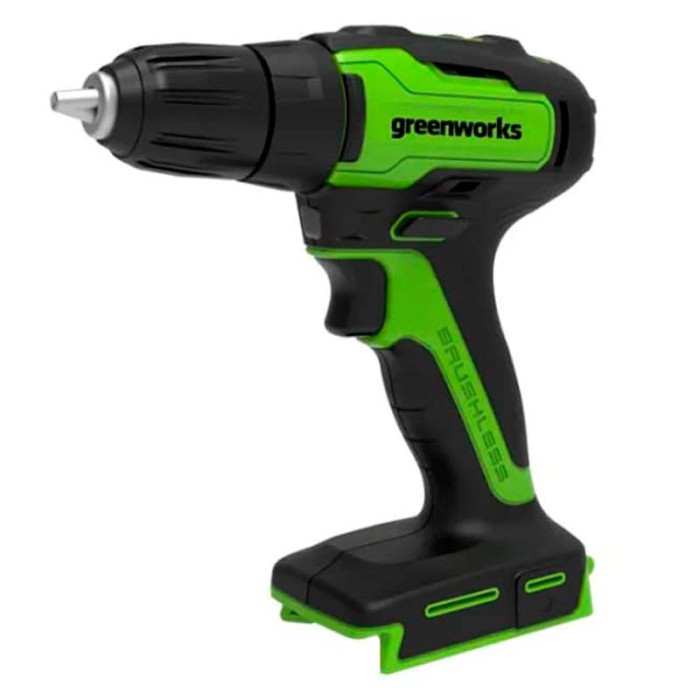 Дрель-шуруповерт аккумуляторный Greenworks GD24DD35 24V, с 2 АКБ 2Ач и ЗУ